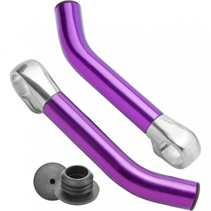 Рога на руль BLF-C2 алюминиевые пурпурные 440025