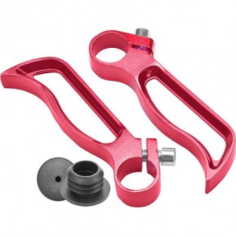 Рога на руль BLF-C4 алюминиевые красные