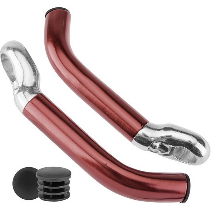 Рога на руль KWL-4, 2 болта, алюминиевые коричневые 440037