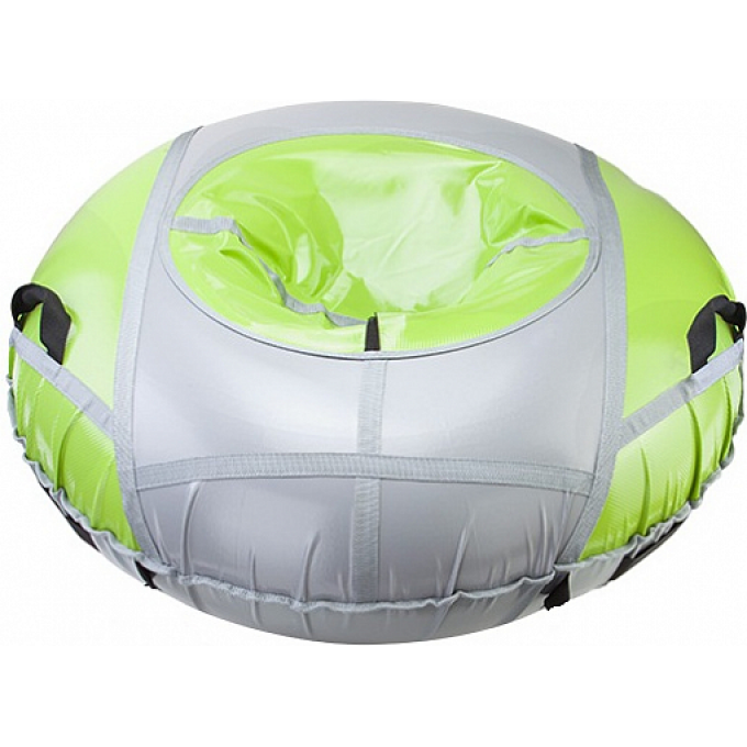 Санки надувные STELS D125 см усиленные, салатово-серые 710023