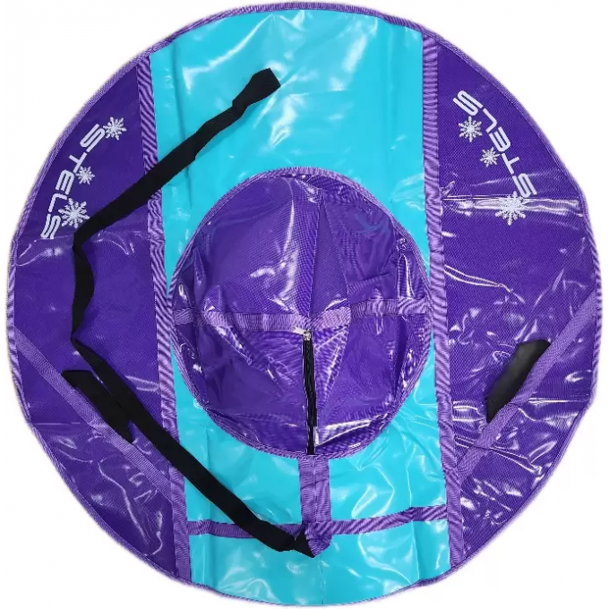 Санки надувные (тюбинг) STELS 125 см, тент без камеры СН040.125, серый/фиолетовый 2008281044377