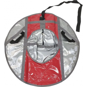 Санки надувные (тюбинг) STELS 80 см тент без камеры СН040, серый/красный-серый