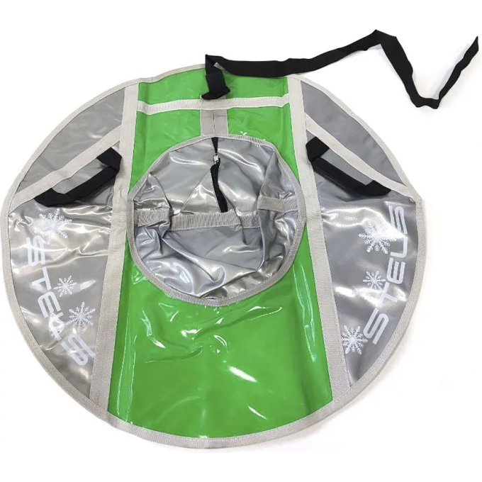 Санки надувные (тюбинг) STELS 80 см тент без камеры СН040, серый/серый-салатовый 2007000073117