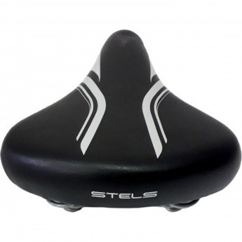 Седло STELS 7669 широкое, с витыми пружинами, с замком Седло STELS 7669 широкое, с витыми пружинами, с замком