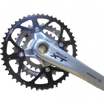 Шатуны Deore XT FC-M771K 48x36x26T 175мм, чёрно-серый