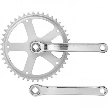 Шатуны HDL-S140 1/2"х3/32" 44Т 165 мм, хромированные