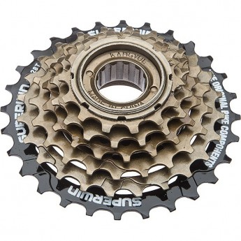 Трещотка KFW-664 SUPERWIN, (14-28 зубьев) 6 скоростей, чёрно-коричневая Трещотка KFW-664 SUPERWIN, (14-28 зубьев) 6 скоростей, чёрно-коричневая