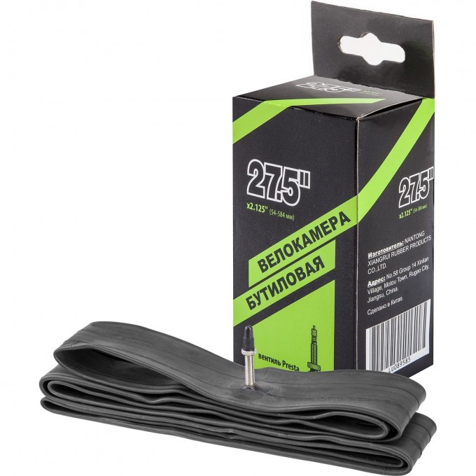 Велокамера NTG 27.5"x2.125" в индивидуальной упаковке 790022