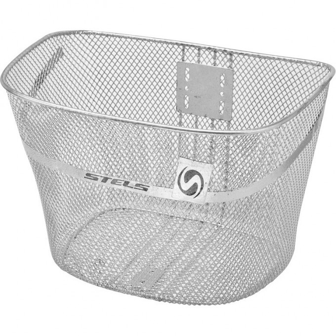 Велокорзина передняя STELS JL-044-4 серебристая 270039