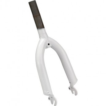 Вилка 12" шток 1" белая