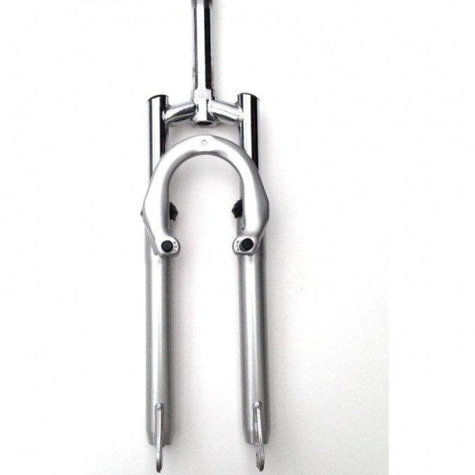 Вилка 26" 1"1/8 NEON T RST, L-185мм, серебряная V-brake 75мм 110118